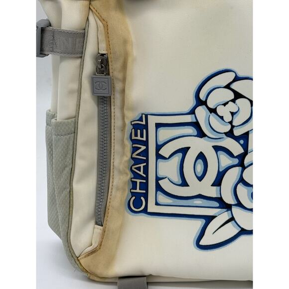 CHANEL Nylon Camellia Sports Tote Bag*Authenticity Card Included*RARE BAG - Picture 4 of 16